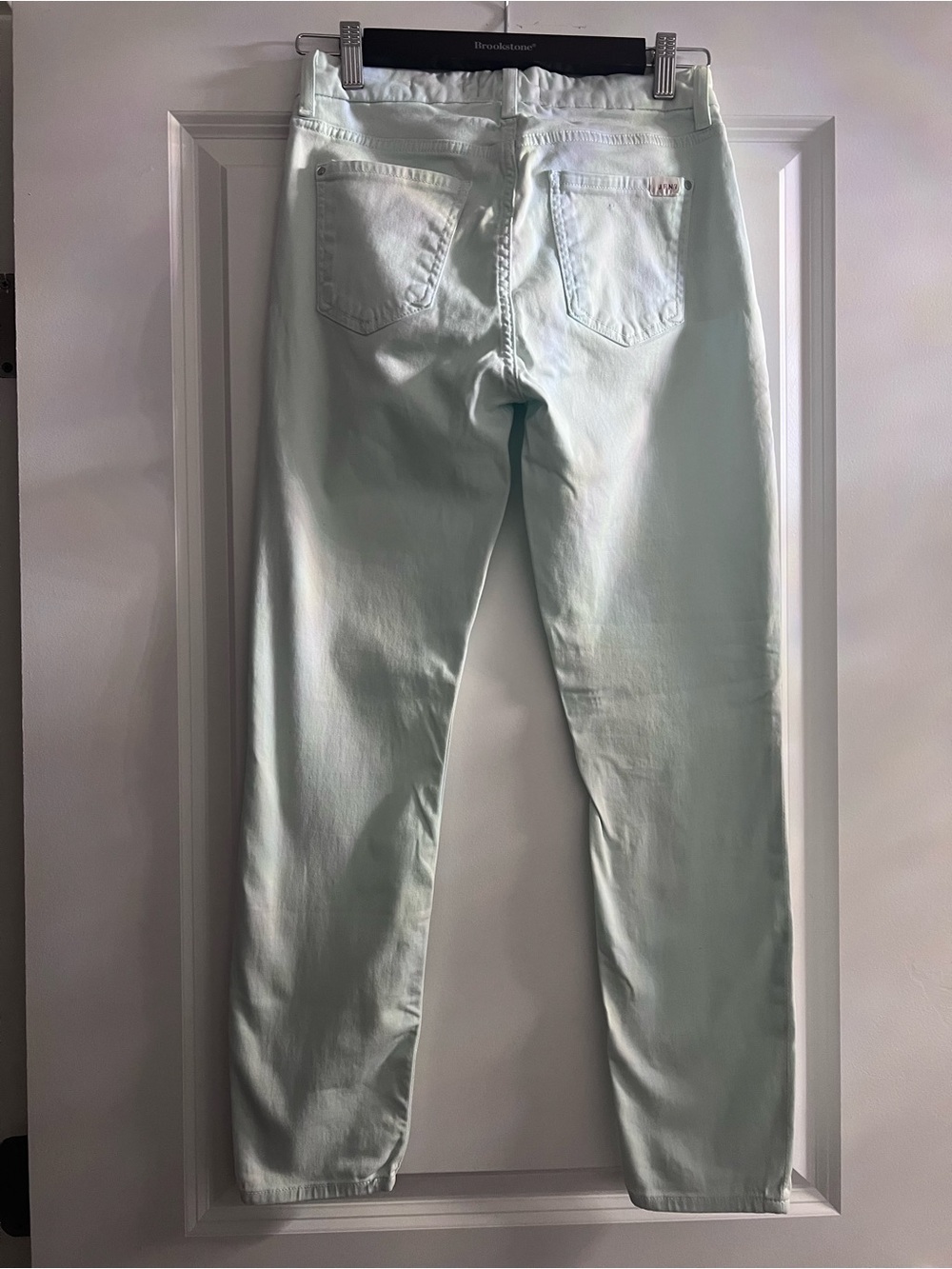 Straight Leg Women’s Jeans in Light Mint